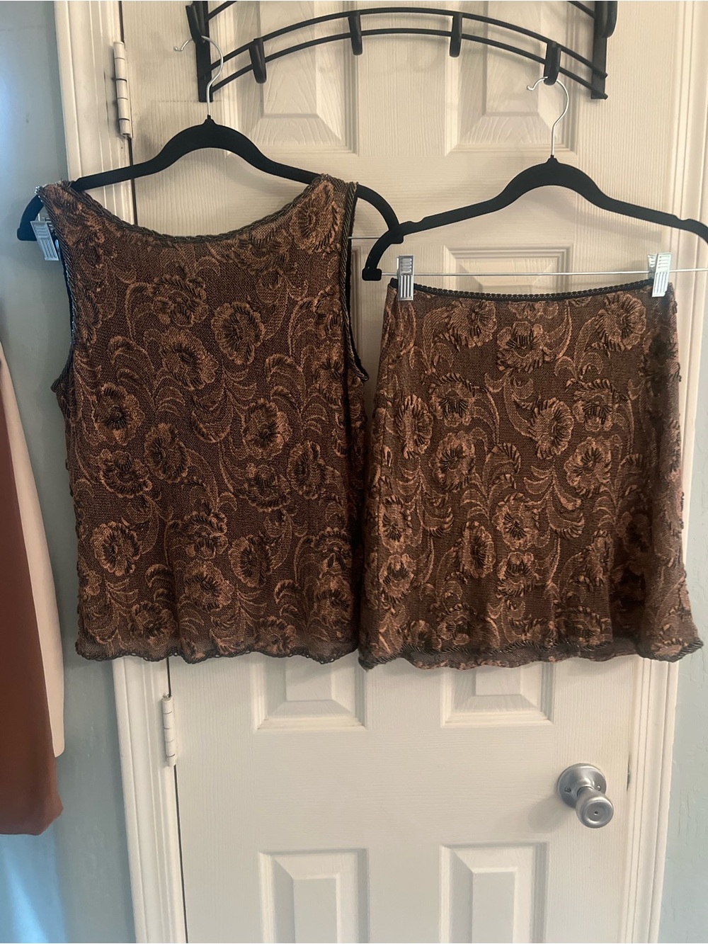 Vivienne tam beaded skirt set mini size 1